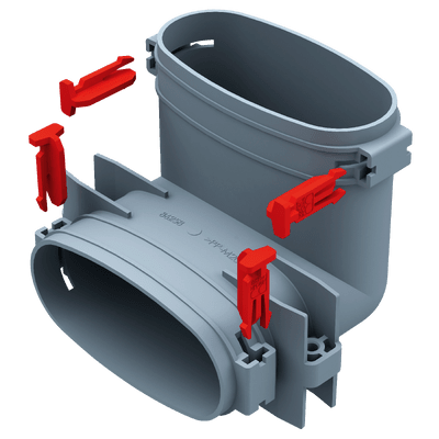 Helios FRS-BV 51 - Bogen vertikal, 90 Grad, Rohr Oval 51 - 03859
