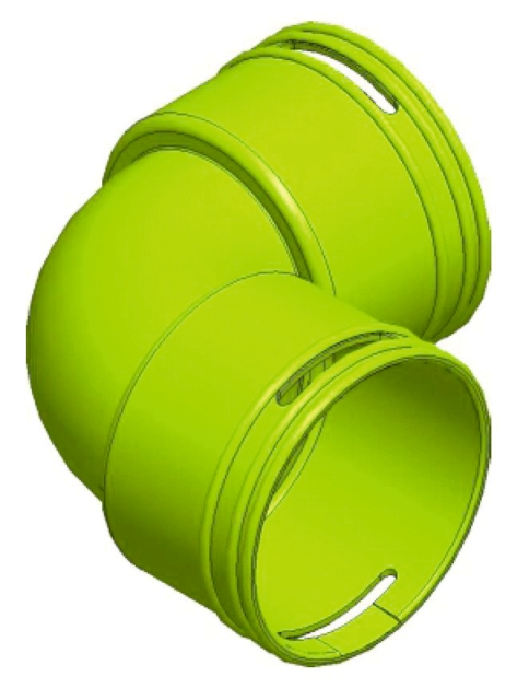 Wolf Bogen DN90 90Gr antistatisch/antimikrobiell, für CWL - 2577890