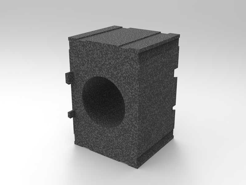 WEB D120 D180 D230 Wandeinbaublock - Inventer