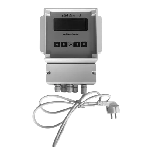 Südwind Taupunktsteuerung für Kellerentfeuchtung - mit kabelgebundenen Sensoren