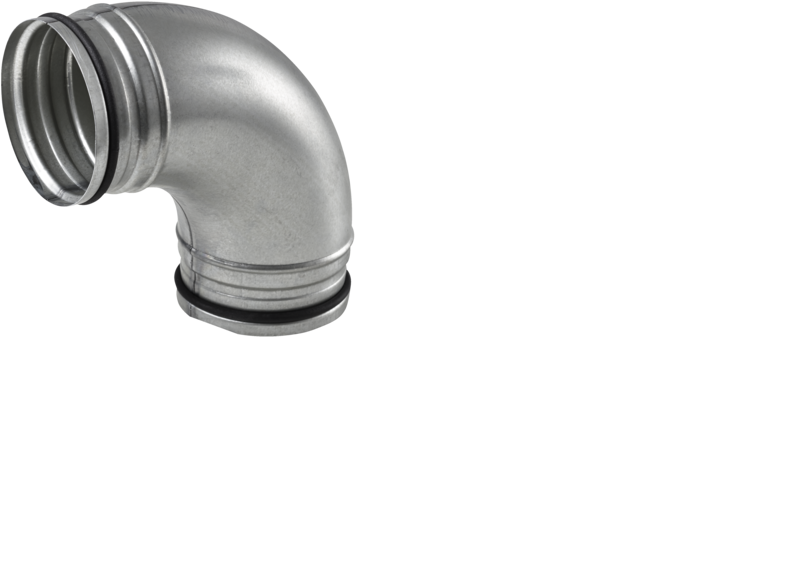 STIEBEL ELTRON Bogen DN 160, 90 Grad, Stahlblech verzinkt - 159329