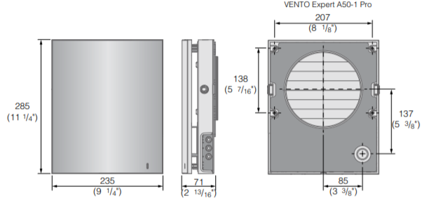 Innenelemtes Blauberg Vento Expert A50-1 Pro